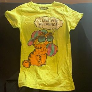 Garfield Neon Tee - Juniors Medium